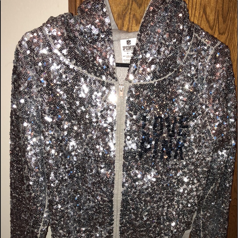 Victoria Secret PINK,Dallas cowboys sequin jacket.